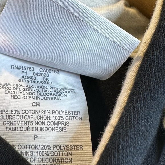 Champion Black White Hoodie Mens Pullover Sweatshirt NWOT - Picture 4 of 7